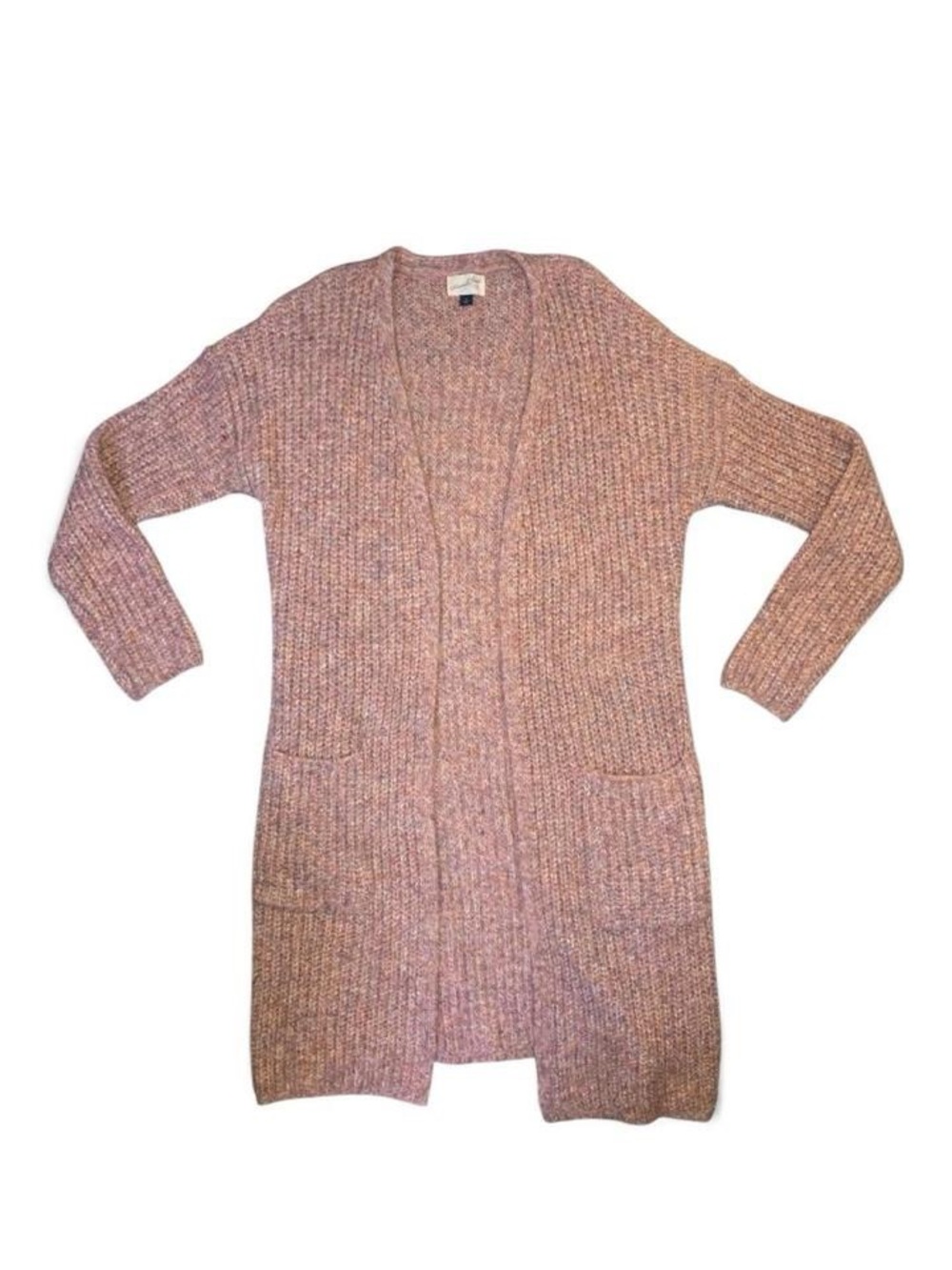 Universal Thread Blush Pink Longline Open-Front Cardigan